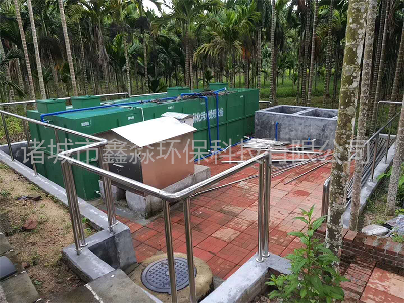 海南省文昌市椰子制品厂污水处理安装现场